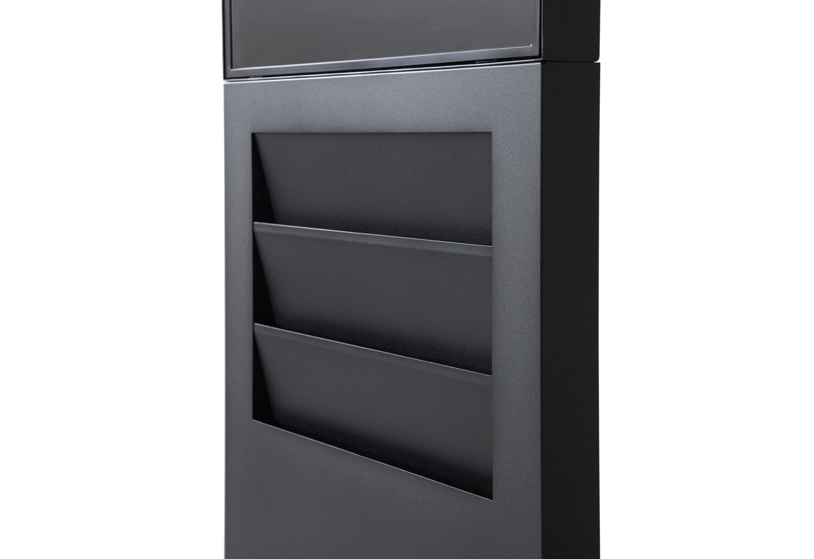 Digital info pillar SMART + brochure compartments