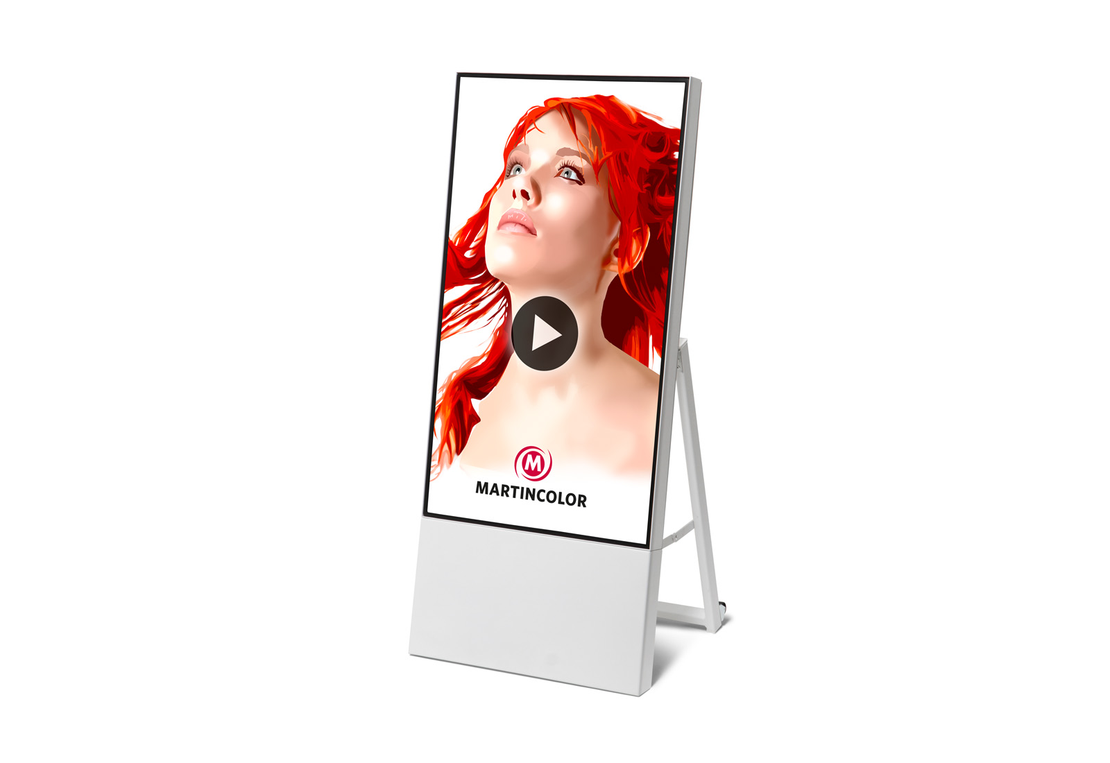 Digital customer stopper SMART white