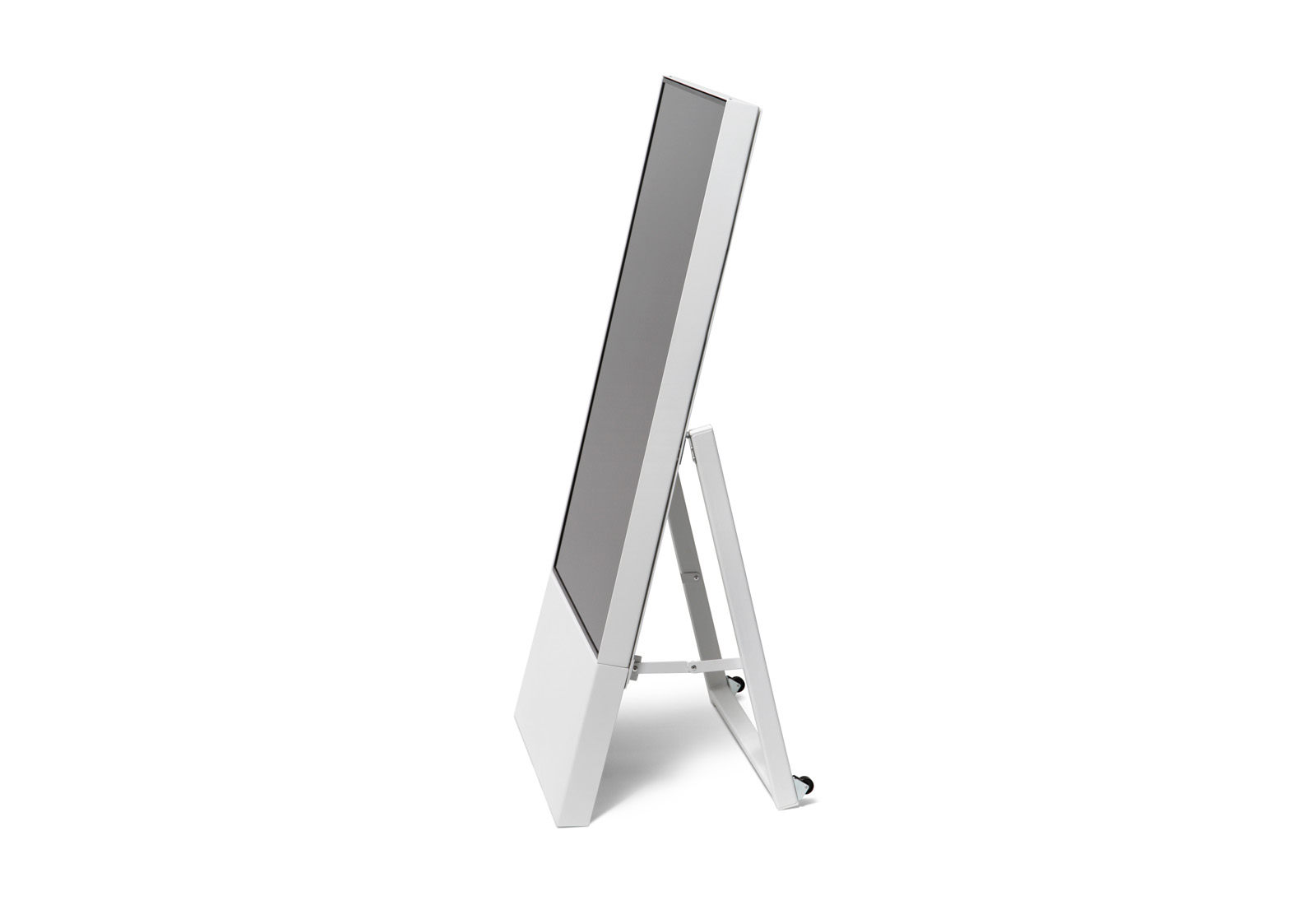 Digital customer stopper SMART side view white