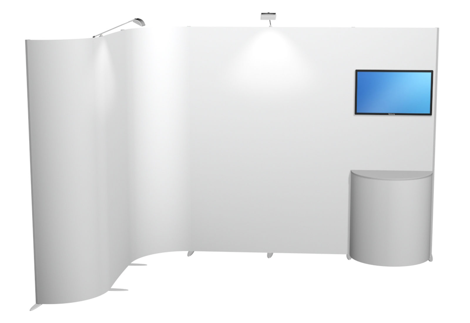 ISOframe gebogen Messestand 3