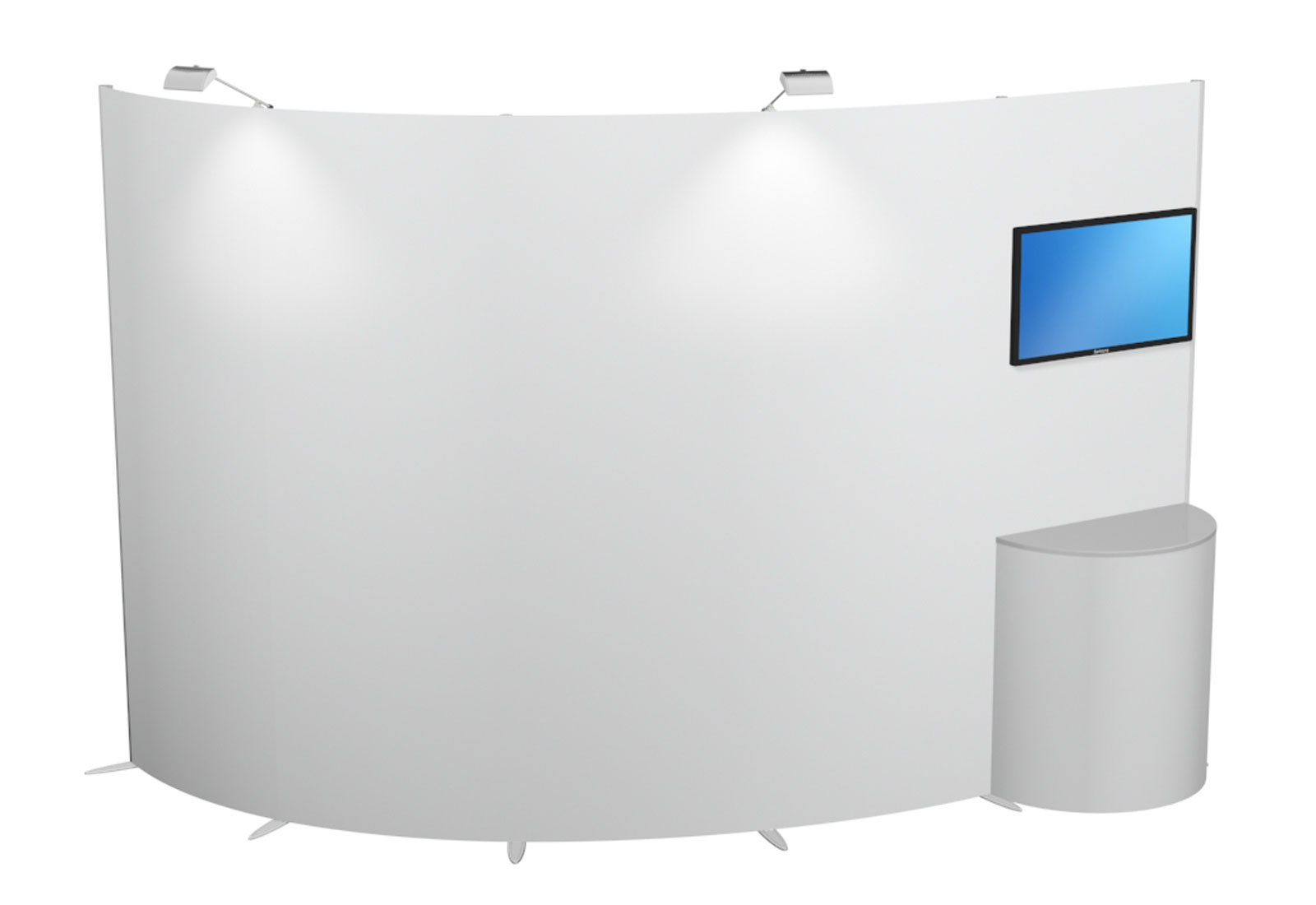 ISOframe gebogen Messestand