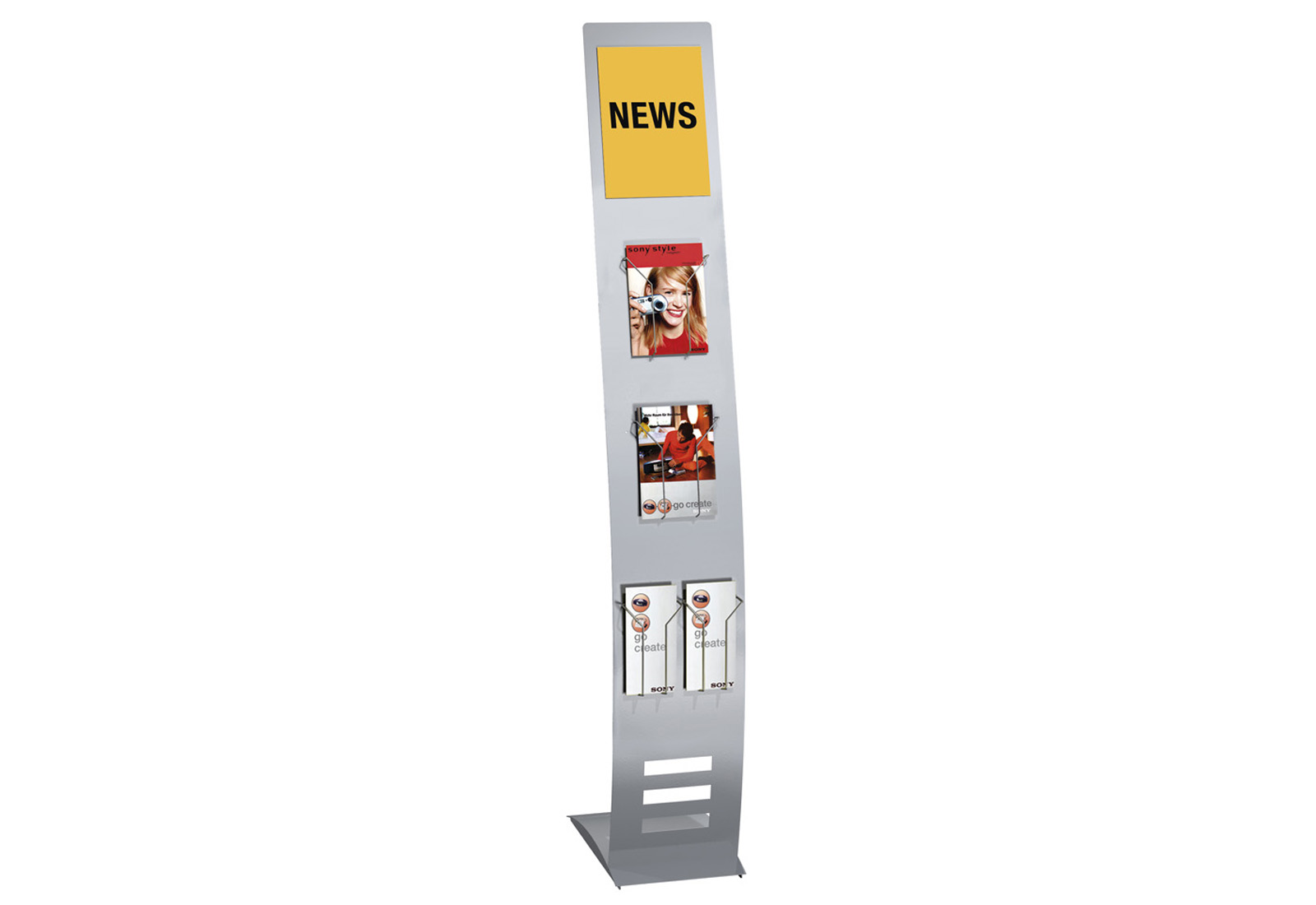 Brochure stand Info narrow without spot