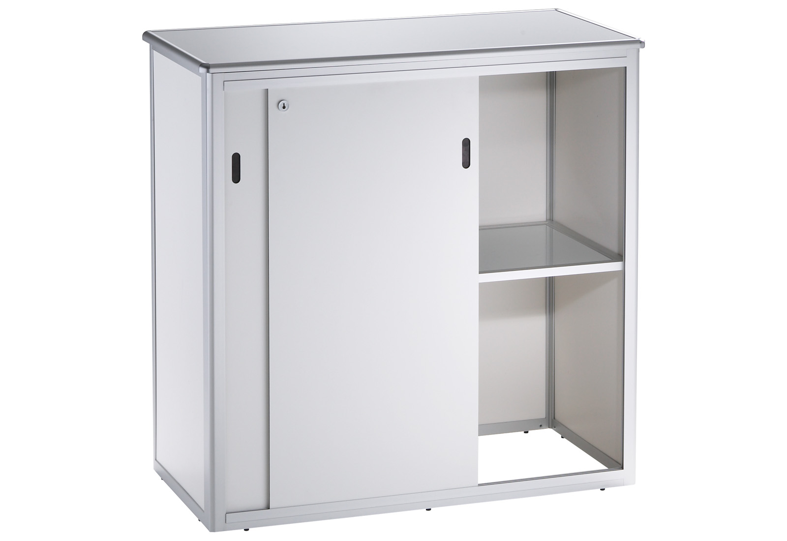 ALU-PRO Counter back with lockable doors