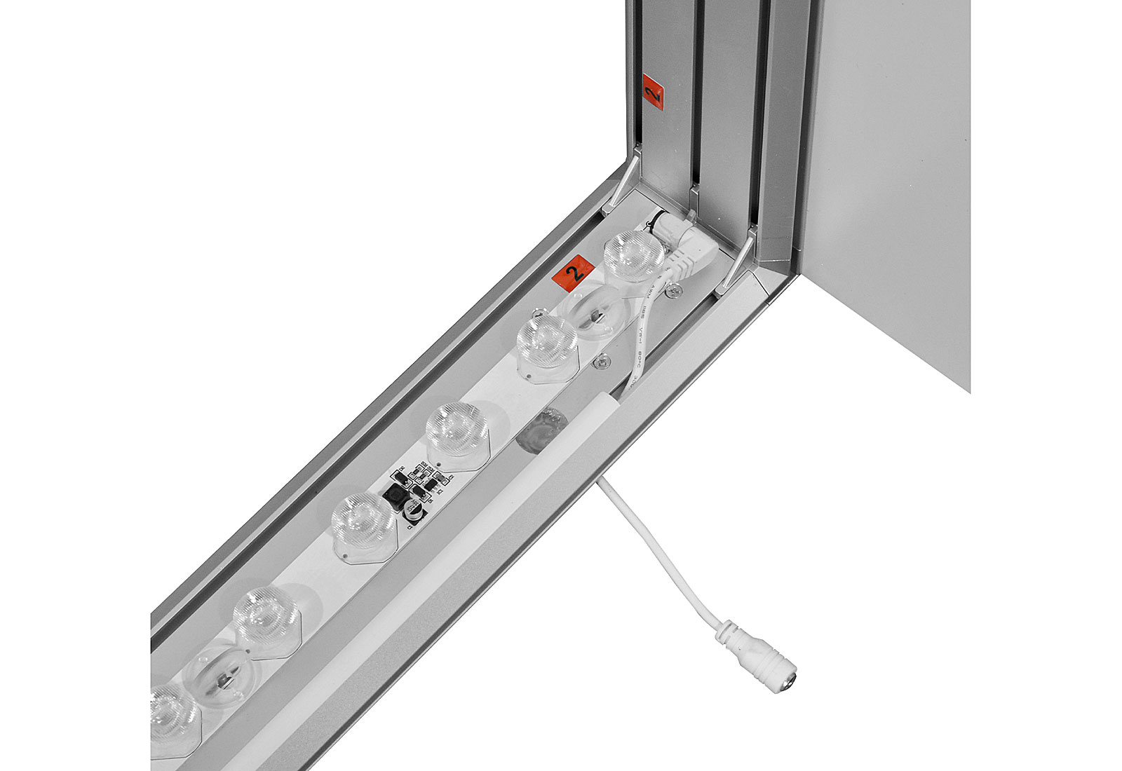 ALU LightUp PLUS LED-Theke - LEDs im Alurahmen