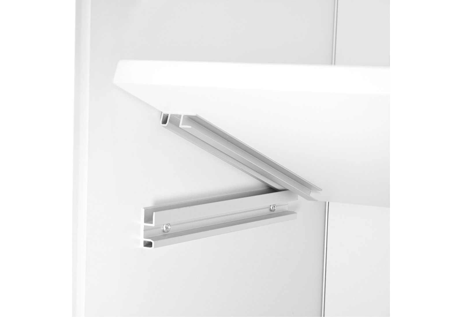 ALU LightUp MAX LED-Theke - Montage Regalboden