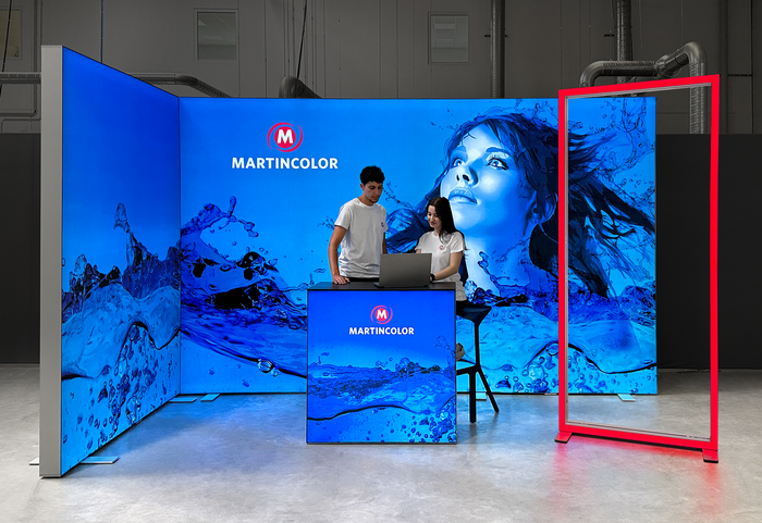LED-Messestand mit RGB Frame 2 LED-Messestand mit RGB Frame 2