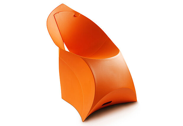 Flux Chair Orange Vorderseite Flux Chair Orange Vorderseite