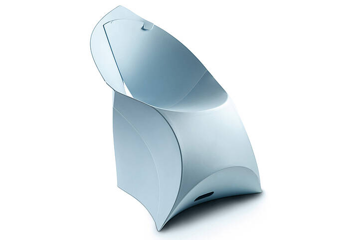 Flux Chair Light blue front