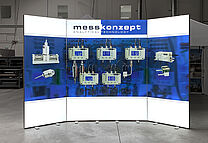 Messkonzept GmbH LED exhibition stand ALU LightUp Messkonzept GmbH LED exhibition stand ALU LightUp
