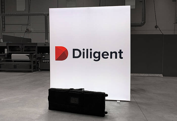 Diligent Boardbooks GmbH ALU LightUp LED exhibition wall 
