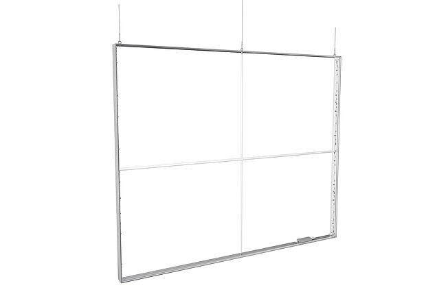OCTAlumina ceiling hanger frame