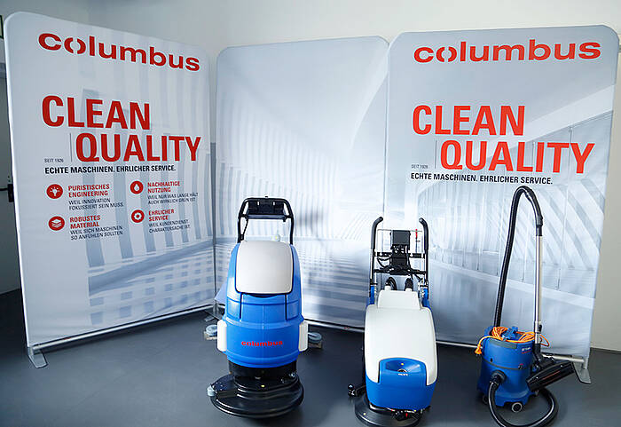 Columbus Reinigungsmaschinen ZippWall exhibition stand 2