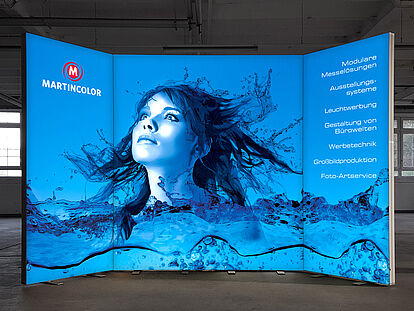 LED-Messestand ALU LightUp - Stellvariante 2