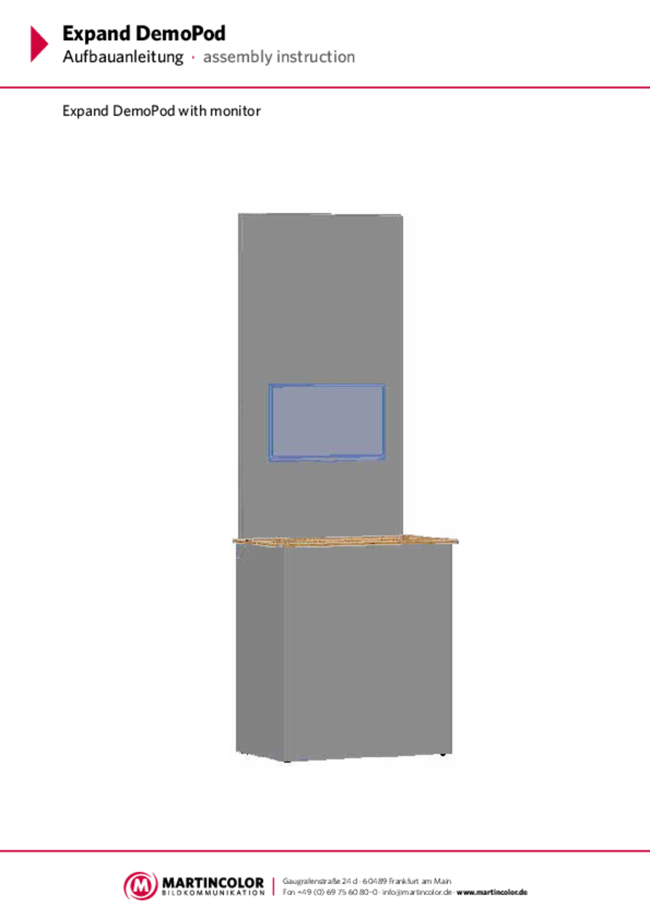 Expand Demo Pod assembly instructions PDF