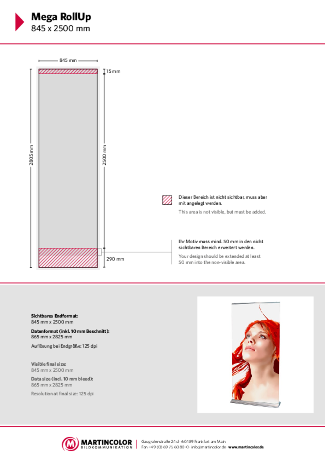 Mega RollUp Datenblatt PDF