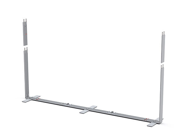 ALU WALL Aufbau Rahmen ALU WALL Aufbau Rahmen