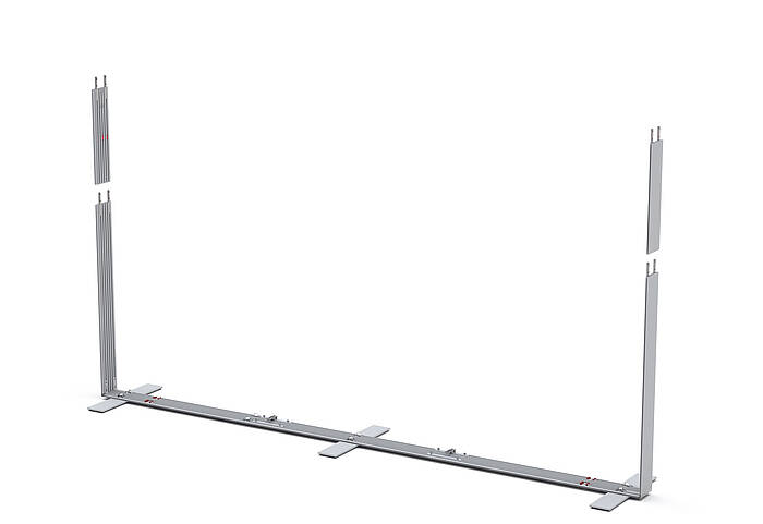 ALU WALL Aufbau Rahmen ALU WALL Aufbau Rahmen