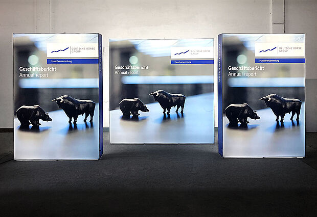 Deutsche Börse LED-Messewand GRID Lightbox Deutsche Börse LED-Messewand GRID Lightbox