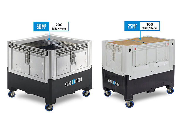 Stand-ON exhibition floor - transport 1
