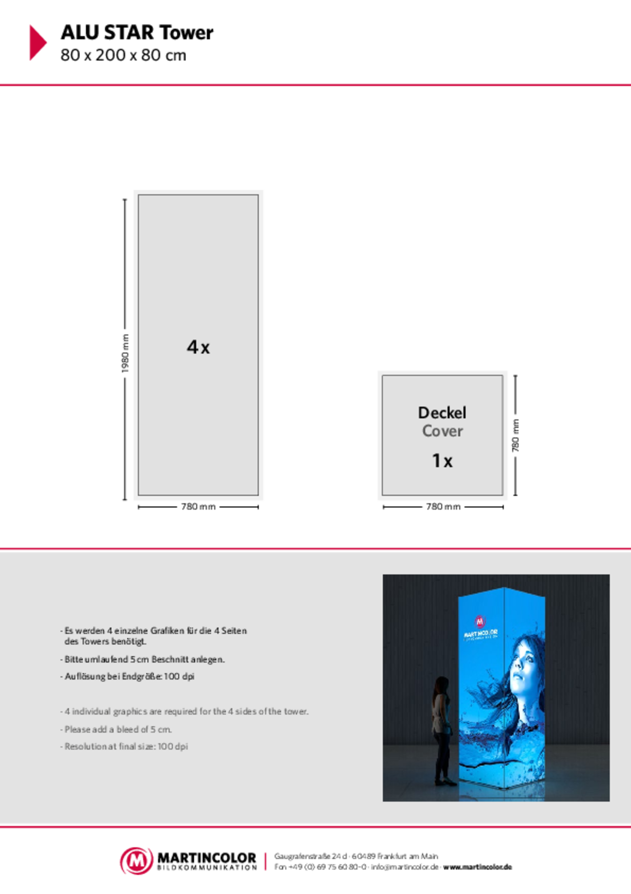 ALU STAR Tower data sheet PDF