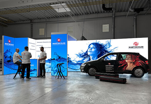 ALU STAR LED Messestand Brücke ALU STAR LED Messestand Brücke
