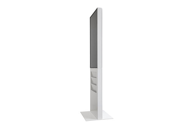 Digitale Infostele SMART + Seitenansicht Digitale Infostele SMART + Seitenansicht