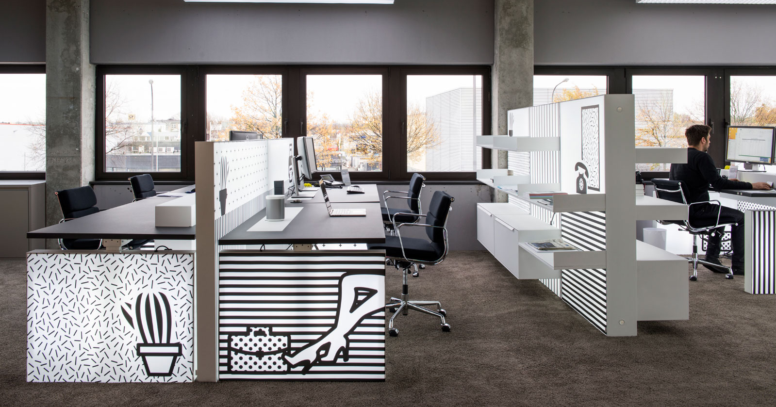 Office design | Wallpaper, signs and room dividers | Martincolor