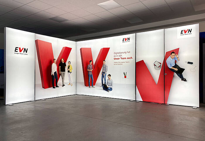 EVN AG ALU STAR LED exhibition stand