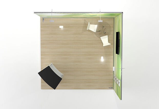 ISOframe Fabric exhibition stand solutions Example 3