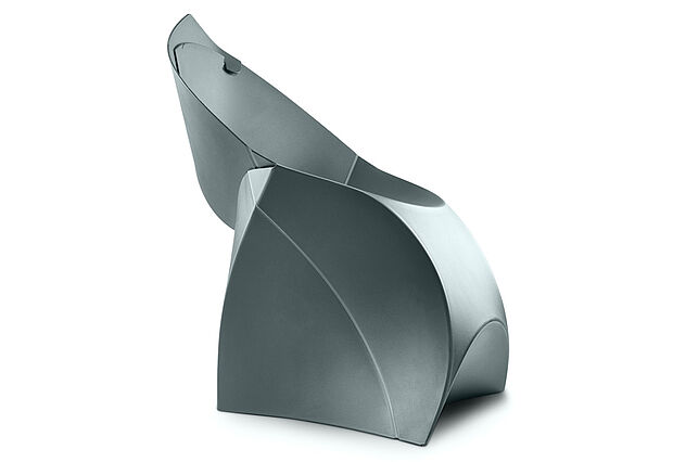 Flux Chair Anthrazit Seitenansicht links Flux Chair Anthrazit Seitenansicht links