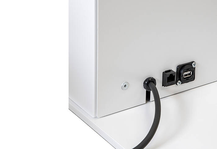 Digital info pillar SMART ports white Digital info pillar SMART ports white