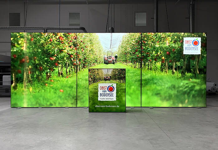 Obst vom Bodensee GmbH ALU STAR LED-Messestand 2 Obst vom Bodensee GmbH ALU STAR LED-Messestand 2