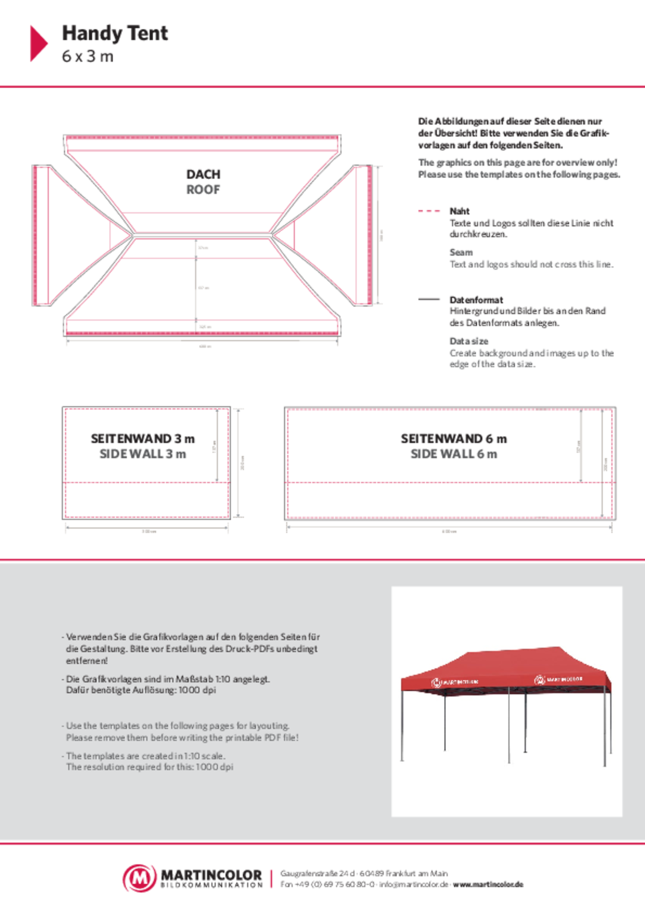 Handy Tent 6x3 Datenblatt PDF