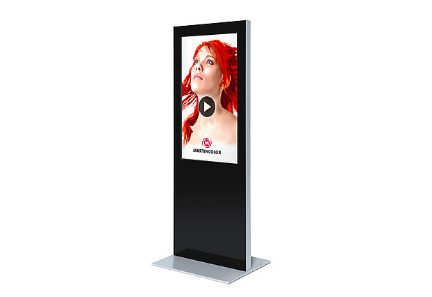 Digitale Infostele SLIM Beispiel
