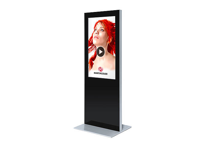 Digital info pillar SLIM Example Digital info pillar SLIM Example