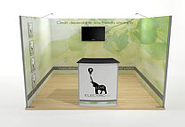 ISOframe Fabric exhibition stand solutions Example