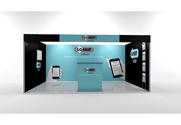 ISOframe Fabric exhibition stand solutions 3x4