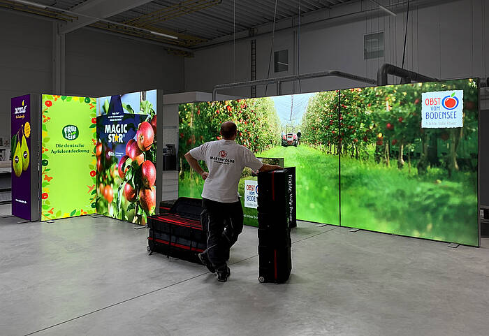 Obst vom Bodensee GmbH ALU STAR LED-Messestand 5 Obst vom Bodensee GmbH ALU STAR LED-Messestand 5