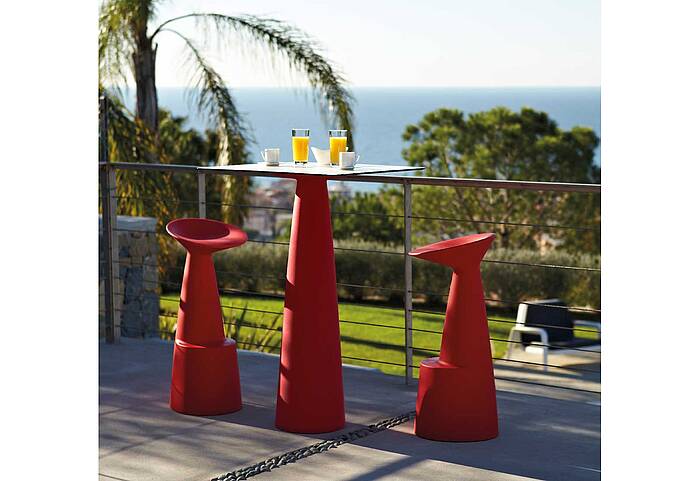 VOILÀ bar stool red