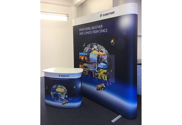 EUMETSAT ISOframe Wave exhibition stand 3