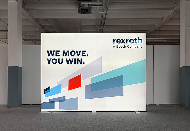 Bosch Rexroth AG LED-Messewand ALU STAR