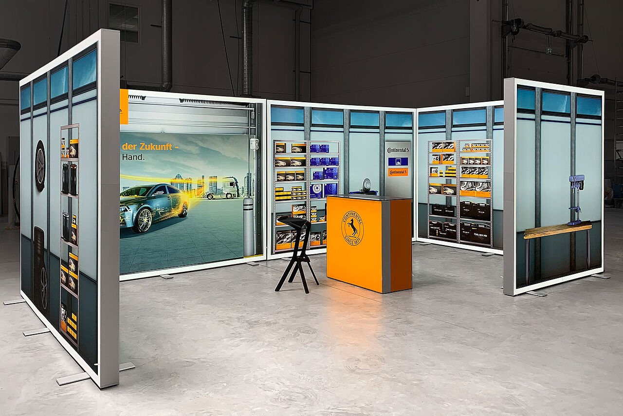 ALU STAR LED exhibition stand - customer project