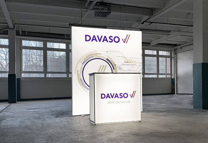 DAVASO GmbH ALU LightUp LED exhibition wall