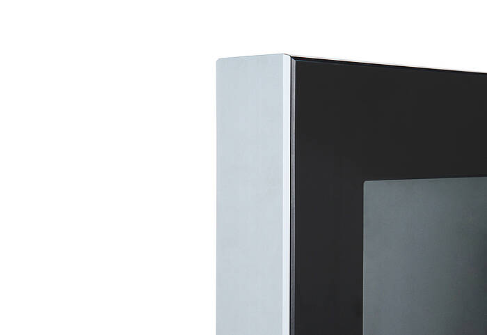 Digitale Infostele SLIM Display Ecke Digitale Infostele SLIM Display Ecke