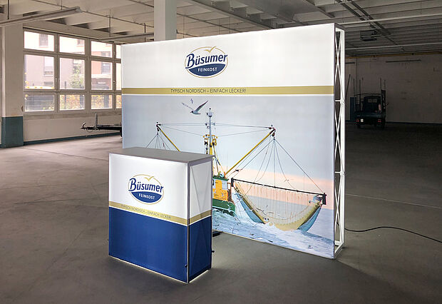 Büsumer Fischerei Gesellschaft LED-Messewand GRID Lightbox 3 Büsumer Fischerei Gesellschaft LED-Messewand GRID Lightbox 3
