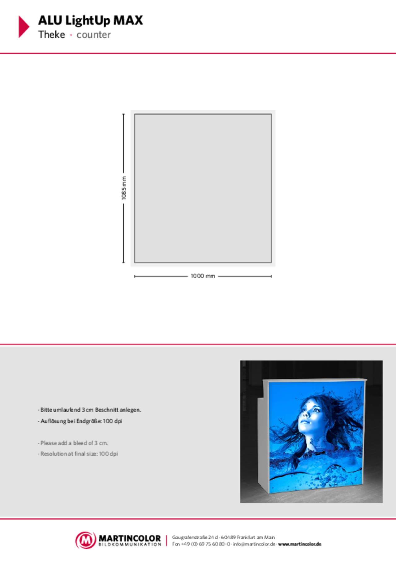 ALU LightUp MAX Counter data sheet PDF