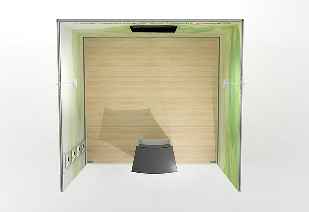 ISOframe Fabric exhibition stand solutions Example 2