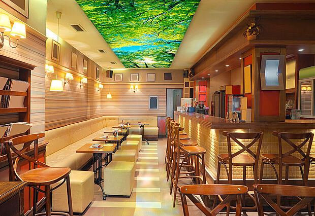 LED illuminated frames XXL Example ceiling LED illuminated frames XXL Example ceiling