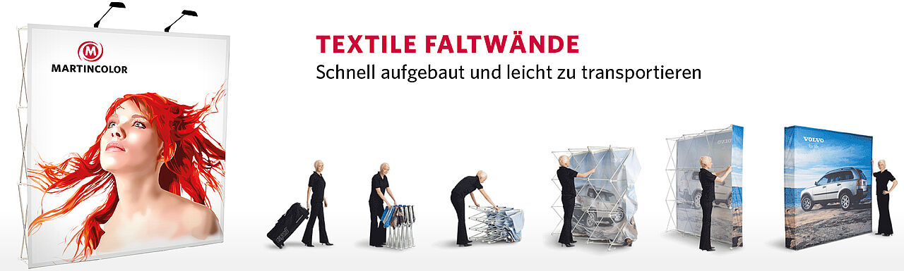Textile Faltwände