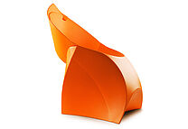Flux Chair Orange Seitenansicht links Flux Chair Orange Seitenansicht links